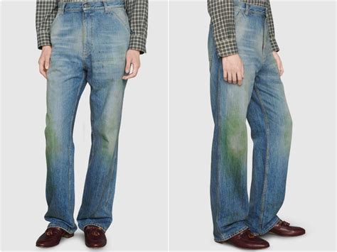 Gucci Selling Jeans With Deliberate Grass Stains for 0